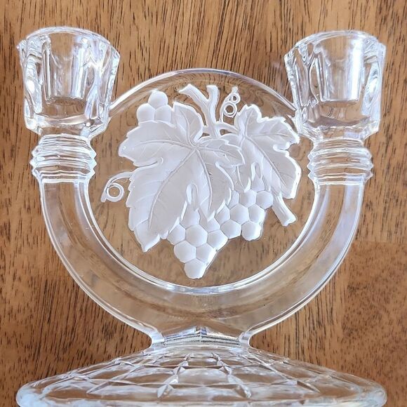 Vintage Indiana Constellation Grape double candlestick candelabra - Picture 5 of 5